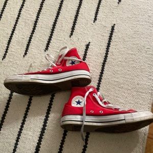 Red Converse High Tops